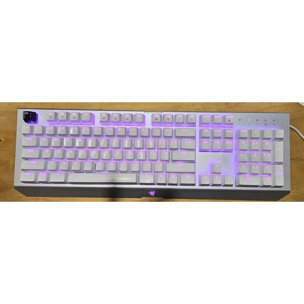 Razer BlackWidow X Chroma Mercury RGB Mechanical Gaming Keyboard Green